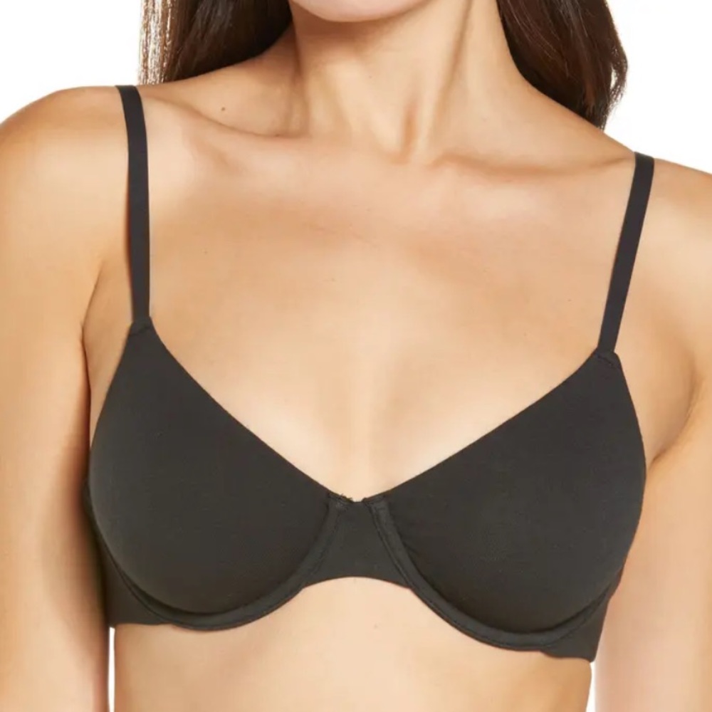 Skims 36DD Underwire Bra Soot